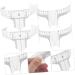 BIUDECO 10pcs Eyebrow Design Ruler Brow Ruler Sticker Eyebrow Tracer Measuring Ruler White Cosmetic Plastic - Buy Online on GoSupps.com