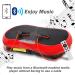 Super Deal Pro Vibration Plate Exercise Machine - Whole Body Workout Fitness Platform with Loop Bands, Bluetooth & Remote - 99 Levels Red - Buy Online on GoSupps.com
