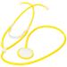 Medline Premium Disposable Stethoscope with Plastic Binaural & Chest Piece Yellow Trusted Brand Reliable Performance