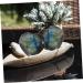 Buy Crystal Agate Ornaments - Whale Vase Moss Agate Hearts & Pocket Palm Stones for Meditation | Chakra & Natural Desk Calendar - Buy Online on GoSupps.com