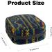 Buy Portable Period Pouch - Stylish Tampon Storage Bag | Wallet Organizer for Feminine Products | Multi-Colored Gold Jewelry Design (4.7x6.6x6.6 in) - Buy Online on GoSupps.com