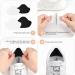 Microfiber Heel Repair Patch Set - 8 Pairs, Self-Adhesive, for Shoes & Seats - Black & White - Buy Online on GoSupps.com