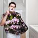 Orchids Print Beard Bib Apron for Men | Beard Hair Catcher Cape for Shaving & Trimming | Black Beard Cape Cloth - Shop Now - Buy Online on GoSupps.com