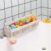 Bath Toy Storage Bag Bath Toy Hanging Organiser Bag Bath Toy Mesh Bag Storage and Sorting of Toys Ideal for Baths (White)
