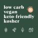 Organic High-Fiber Crackers Non-GMO - Vegan, Paleo & Low-Carb Friendly | Bessties Crispbread, 60 Crackers, 3.6oz (Pack of 5) - Buy Online on GoSupps.com