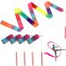 Lusofie 4Pcs Sparkling Dance Ribbons Set - 78.7inch Long Ribbons for Rhythmic Gymnastics and Artistic Dancing - Perfect for Girls Kids Training - Buy Online on GoSupps.com