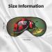 Red Ladybug Daisy Sleep Mask - Soft Adjustable & Breathable Blindfold for Deep Sleep Relaxation Travel & Meditation - Buy Online on GoSupps.com