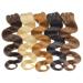 Hair2Heart Human Hair Wefts for Sewing Extensions - Wavy 70cm 100g - Medium Brown #2 Dark Brown - Buy Online on GoSupps.com