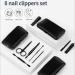8-in-1 Manicure Set with Tweezers and Scissors - Stainless Steel Nail Clipper Pedicure Kit for Men and Women - Travel Case Included - Buy Online on GoSupps.com