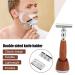 Premium Stainless Steel Men's Double Edge Razor Set with Travel Case - Perfect for Wet Shaving - Buy Online on GoSupps.com