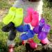 Cdycam Puppy Dogs Candy Colors Anti-Slip Waterproof Rubber Rain Shoes Boots Paws Cover (Purple, Small) Size 1: ( L: 1.68" x W: 1.31" ) Purple