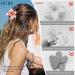 Shop Multi-Colored Plastic Flower Hair Clips - 8 Piece Set | Elegant & Slip-Resistant Hair Accessories for Women & Girls - Buy Online on GoSupps.com
