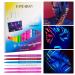 UV Glowing Eyeliner Set - Waterproof Smudge-proof Pigmented Graphic Liners - High Pigmented Waterproof Smudge-proof Pigmented Graphic Liners for Women Girls Hersil