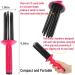 2pcs Curling Roll Comb Curly Hair Brush Air Volume Comb Hair Fluffy Curling Roll Comb 17 Teeth Round Curly Hair Comb Styler Hair Curler Curling Roller Hair Styler Comb for Women Girls 2 Pack Red - Buy Online on GoSupps.com