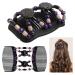 Buy Dadabig 7-Piece Pearl Hair Accessories Set | Magic Elastic Clips & Wood Combs for Women & Girls - Stylish & Stretchy Hair Clips - Buy Online on GoSupps.com