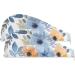 Watercolor Blue Beige Flower Hair Towel 2 Pack - Super Absorbent Quick Dry Hair Turbans for Women & Girls - Buy Online on GoSupps.com