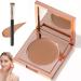 Colored Clay Under Eye Concealer, CC Colored Clay Under Eye Concealer, Dark Circles Color Concealer with Brush, CC Cream Foundation, Moisturizing Concealer (#02)