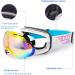 Ex Vision Snowboard Ski Glasses - UV400 Protection Anti-Fog Over Glasses Fit Spherical Lens - Pink for Men Women & Youth - Buy Online on GoSupps.com