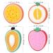 COHEALI Fruit Shaped Bath Sponge Set - 4pcs Exfoliating Shower Sponges for Body and Back Cleaning (Mango, Honeydew Melon, Orange, Strawberry) - Buy Online on GoSupps.com