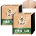 Natural Soap for Men Men's Pine Tar Soap Men's Soap Bars Handmade Brightening Pine Tar Soap Body Soap Bar for Men Natural Soap Bar for Men Soap for Remove Refreshing Oil Control 2pc