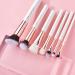 Jessup 20 PCS Makeup Brush Set - Foundation, Blending, Blush, Concealer, Eye Shadow, Lip - Synthetic Fiber Bristles - Wooden Handle - White - T225 - Rose Gold & Pearl White - Buy Online on GoSupps.com