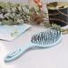 Chiara Ambra Bio Hairbrush | Tangle-Free Brush for Curls & Long Hair | Scalp Massage | Eco-Friendly & Climate Neutral | Perfect for Women Men & Children - Blue - Buy Online on GoSupps.com