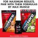 Max Muscle Arm Plus+ Anabolic Recovery Matrix - 25g Protein 8g BCAAs 3g Creatine | Whey Protein & Amino Acids - Intense Strawberry 2.54 lb - Buy Online on GoSupps.com