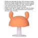 Food Grade Silicone Baby Teething Toy | Cute Mushroom Shape | For Babies Over 4 Months | Orange - Buy Online on GoSupps.com