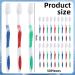 50 Pcs Bulk Travel Toothbrush Pack - Individually Wrapped Medium Soft Bristle Disposable Toothbrushes for Adults & Kids - Ideal for Hotels & Travel - Buy Online on GoSupps.com