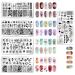 3-Piece Nail Design Stamping Plate Set | Silicone Stamp & Scraper | Stainless Steel Nail Art Image Templates J15 - International Shipping Available - Buy Online on GoSupps.com