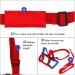 RosewineC Walking Harness & Safety Leash Set | Anti-Lost Child Toddler Rope Hand Belt | Safety Wrist Link for Kids | Baby Leash in Red & Blue - Buy Online on GoSupps.com