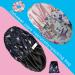 2Pcs Extra Large Waterproof Shower Cap for Women - Machine Washable & Reusable Silky Satin-Lined, Adjustable, Double Layers, Reversible - Buy Online on GoSupps.com