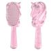 Glimmer Wish Unicorn Detangling Hair Brush for Kids - Anti Frizz and Anti Static - Soft and Long Bristles to Help Detangle With Ease - Gentle on Hair Unicorn Hair Brush