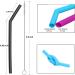 12 Short Clear Silicone Straws for Kids - BPA Free, Eco-Friendly, 4 Brushes - Fits 6-10 oz Tumblers - Buy Online on GoSupps.com
