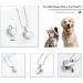 Paw Print Pet Heart Urn Necklace - Memorial Keepsake Jewelry for Pet Ashes - Buy Online on GoSupps.com