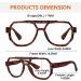 Buy BFOCO Pilot Reading Glasses - Oversized +1.75 Readers with Screwless Spring Hinges - 6 Pack Mix Colors for Men & Women - International Shipping Available - Buy Online on GoSupps.com