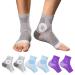 3Pairs Plantar Fasciitis Socks - Neuropathy Socks - Ankle Compression Sleeve - Toeless Compression Socks with Foot/Arch Support for Heel Spurs Foot Swelling & Fatigue Pain Relief (Multicolor X-Large) X-Large Multicolor