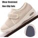 Blue Diabetic Shoes for Women | Wide Width Edema Sneakers for Swollen Feet | Elderly Walking Shoe with Velcro | Lightweight Non-Slip Breathable - Buy Online on GoSupps.com