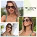Madison Avenue Round Bifocal Reading Sunglasses - Demi 2.5x Magnification - UV Protection Sun Reader Glasses for Women and Men - Buy Online on GoSupps.com