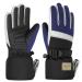 Aotow gloves children ski gloves winter - warm waterproof fleece children's gloves windproof thermo winter gloves sport softshell snow hand shoes for snowboard ski bike young girls blue m (4-6 years)