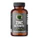 Zinc Glycinate 23 mg Supplement - 60 Vegan Caps by Pure Lab Vitamins - Amino Acid Salt for Healthy Skin & Nails - Supports The Immune System Prostate Vision - Made in Canada