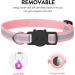 Reflective AirTag Cat Collar with Bell | Waterproof & Breakaway Safety Buckle | Pink - Buy Online on GoSupps.com