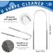 Stainless Steel Tongue Scraper Set for Adults - Oral Care Tool for Bad Breath - 2 Pack - Perfect for Travel and Home Use - Buy Online on GoSupps.com