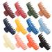 MINYOO 12 Colors Women Large Hair Claw Clips  4.33 Inch Big Clips for Long Thick Hair  Matte Clips for Women Gift  Yellow Orange Blue Navy White Green  11x4.5x2.16 Inch