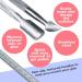 Mylee Stainless Steel Dual Tool Cuticle Pusher & Nail Cleaner - Buy Online on GoSupps.com