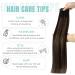 Youngsee Real Hair Clip-In Extensions 50cm - Balayage Dark Brown Ombre 120g 7PCs Remy Hair - Buy Online on GoSupps.com