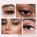4 Colors Nude Eyeshadow Palette - Matte & Glitter Neutral Eyeshadow for Travel | High Pigment Blendable Coffee Beige Peach Pink Shades | Includes 2 Built-in Brushes - Buy Online on GoSupps.com