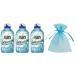 Fairy Outdoorable Non Bio Fabric Conditioner Huggably Soft for Sensitive Skin 55washes 3Pk 3 x 770ml + Our Gift for You: Organza Bag Size 9x7x0.1cm