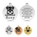Dog Tags for Pets Engraved UK Personalised Dog Tag Dog Name Tag Dog Tags Dog ID Tag Custom Stainless Steel Dog ID Tags for Puppy Dogs Pet Dog (Silver L Round)