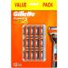 Gillette Fusion5 Performance Razor Blades - 12 Pack for Ultimate Shaving | Buy Internationally - Buy Online on GoSupps.com